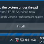 Advert delivered by nakedstreaming[.]com 2