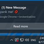 Ad delivered by brokenbad[.]biz 2