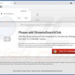 streamssearchclub browser hijacker deceptive promoter 3
