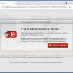 streamssearchclub browser hijacker deceptive promoter