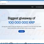 Ripple (XRP) giveaway scam website (ripple-kr[.]com)