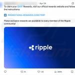 Ripple (XRP) giveaway - promoting X (Twitter) post (sample 2)