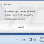 Advert delivered by loopanews[.]com site 3
