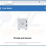 Trust Wallet scam website - trustcryptowallet.net
