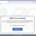 one dark browser hijacker deceptive page promoting browser hijacker