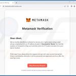 Metamask-themed phishing website (metamask.verify-location[.]com)