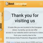 Advert delivered by Best Converter Online adware 1