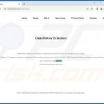 Website used to promote cleanHistory browser hijacker (sample 3)