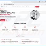 Tesla Giveaway scam website (2022-05-09)