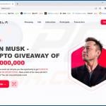 Tesla giveaway scam website (ts2em.com)