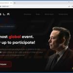 Tesla giveaway-themed scam website - tsla23[.]com