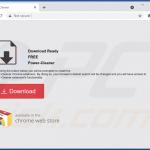 Power-Cleaner browser hijacker-promoting website (sample 1)
