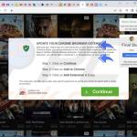 Deceptive site promoting Encyclopedia Wanderer adware 1