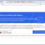 Deceptive site promoting Encyclopedia Wanderer adware 2