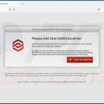 Website used to promote SearchHDConverter browser hijacker 2