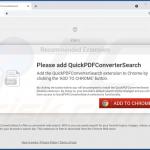 Website used to promote QuickPDFConverterSearch browser hijacker 1