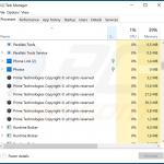 Prime adware process in Task Manager - Prime Technologies Copyright © all rights reserved