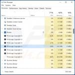 Prime adware process on Task Manager (Prime app Copyright © - process name)