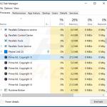 Prime adware process in Task Manager - Prime ltd. Copyright ©
