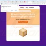 FedEx PACKAGE WAITING POP-UP Scam variant 2 (2022-08-04)