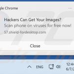 Ad delivered by shield-fordesktop[.]com 4