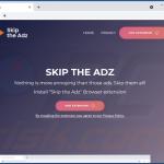 Website promoting SkipTheAdz adware 1