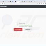 Website promoting Easy Files Downloading adware 2