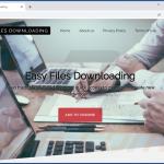 Website promoting Easy Files Downloading adware 1
