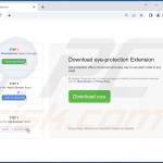 Website used to promote Eye Protection adware (sample 1)