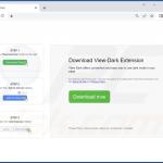 Website promoting View-Dark adware 1