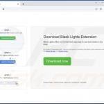 Website promoting Black-Lights adware 1