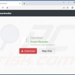 Deceptive website promoting Screen Recorder adware