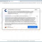 Deceptive website promoting CleanBlocker adware (sample 2)