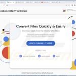 Website promoting Files Converter Free Online adware 2