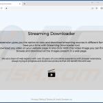 streaming downloader adware official page
