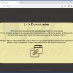 LinkDownloader adware official page