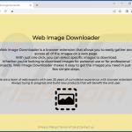 Web Image Downloader adware official page