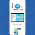 Fake page promoting trojanized Telegram app