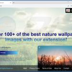 Website used to promote Nature Wallpapers browser hijacker (sample 1)