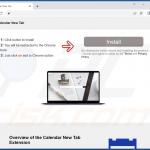 Website used to promote Calendar New Tab browser hijacker 1