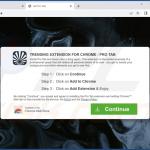 Website used to promote Protab browser hijacker