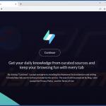 Website used to promote Awesome Facts Tab browser hijacker 2