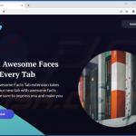 Website used to promote Awesome Facts Tab browser hijacker