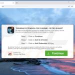 Website used to promote Retro Sunset browser hijacker