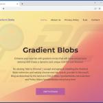 Website promoting Gradient Blobs browser hijacker 2