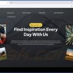 Website used to promote Daily Inspiration for Photographers browser hijacker