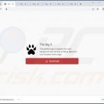 Website used to promote The Big 5 browser hijacker 1