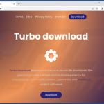 Website promoting Turbo Download adware 1