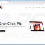 Website promoting One Click Pic adware 1