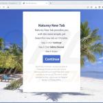 Website used to promote Naturey New Tab browser hijacker 2